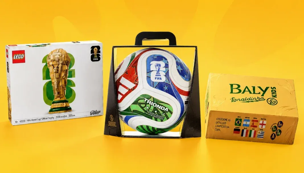 Brinde grátis: Sorteio Baly: Concorra a Troféu LEGO da Copa e Bola Adidas Trionda