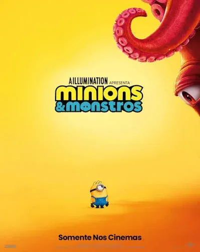 Cartaz de filmes infantis no cinema da promoção Bauducco