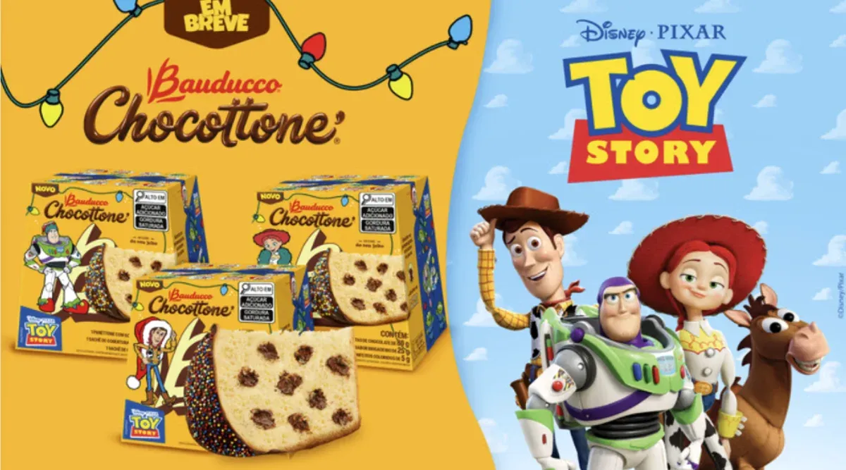 Brinde grátis: Compre e Ganhe Bauducco: Mini Chocottone de Toy Story Vira Jogo da Memória na Embalagem