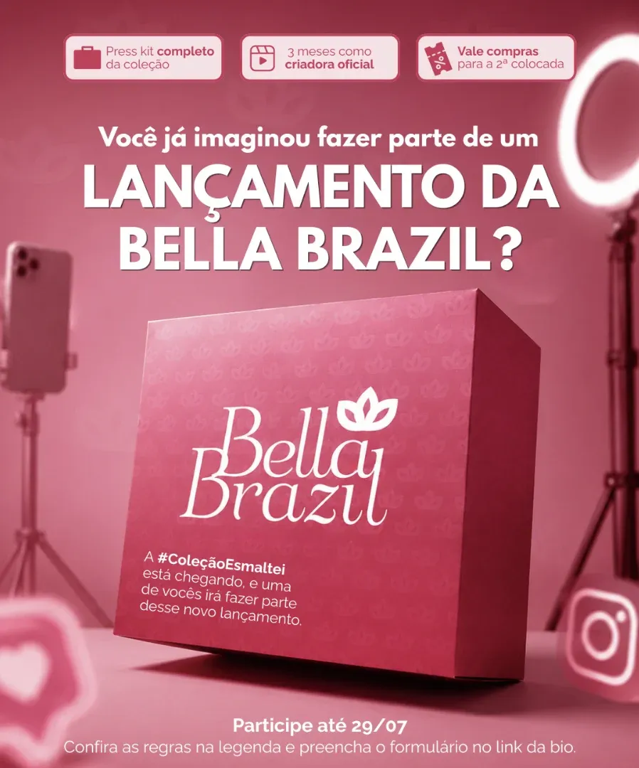 Nova coleção de esmaltes Bella Brazil