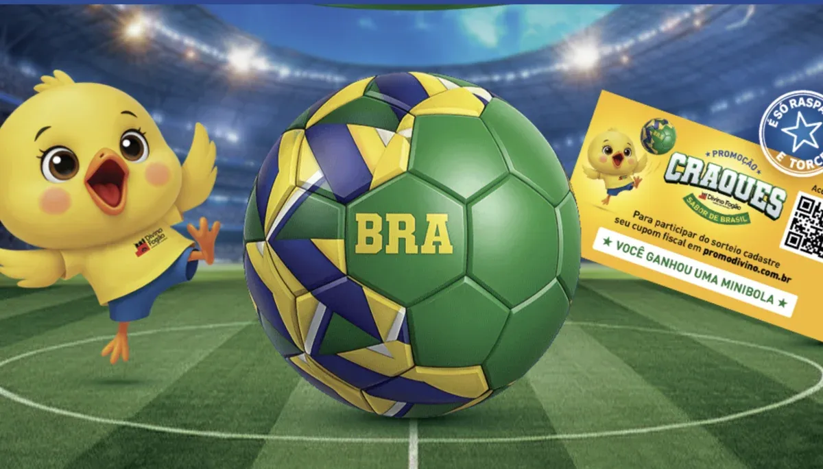 Brinde grátis: Compre e Ganhe Divino Fogão: 60 Mil Minibolas da Copa na Raspadinha