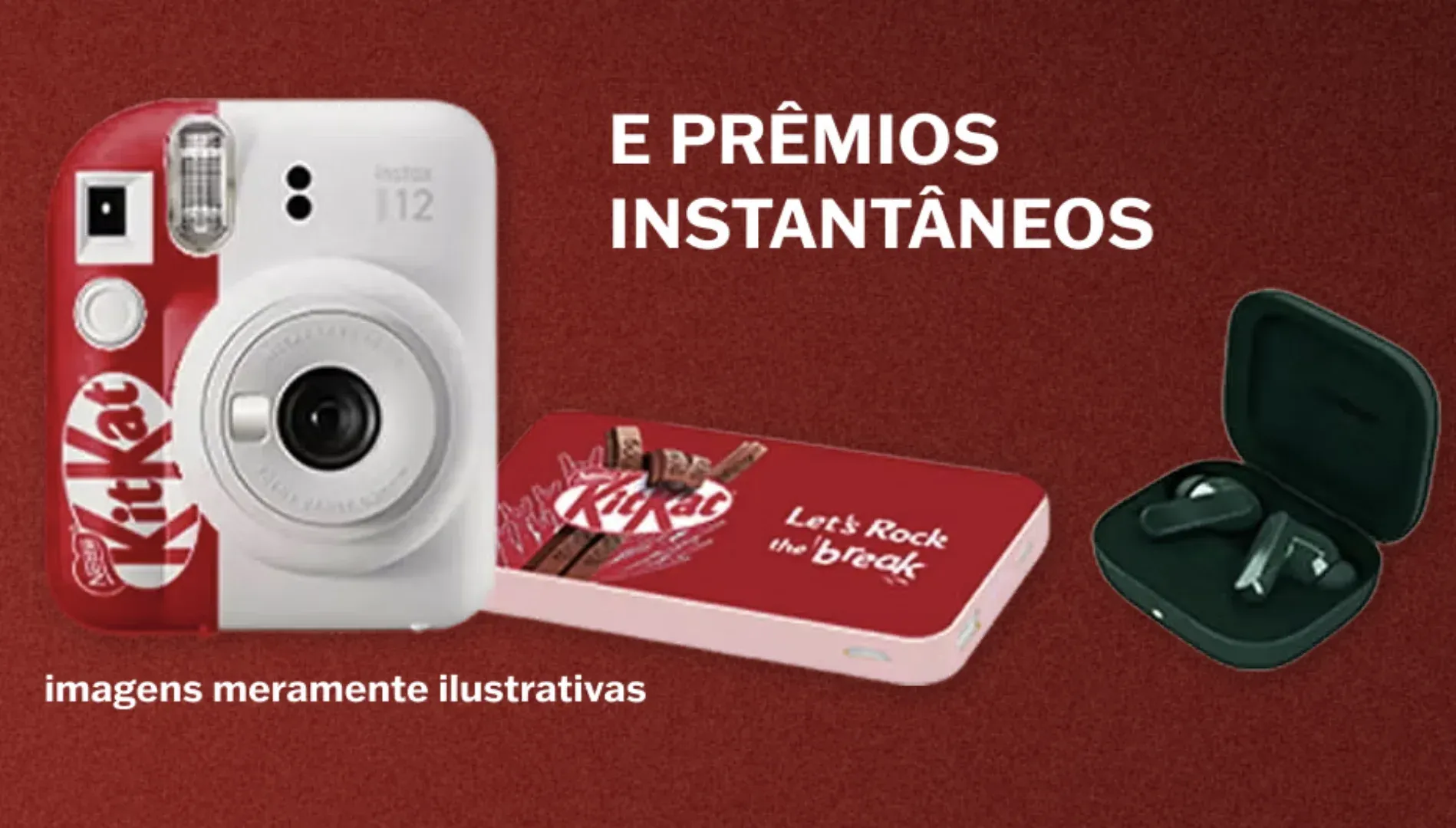 Prêmios instantâneos da promoção KITKAT Rock in Rio 2026