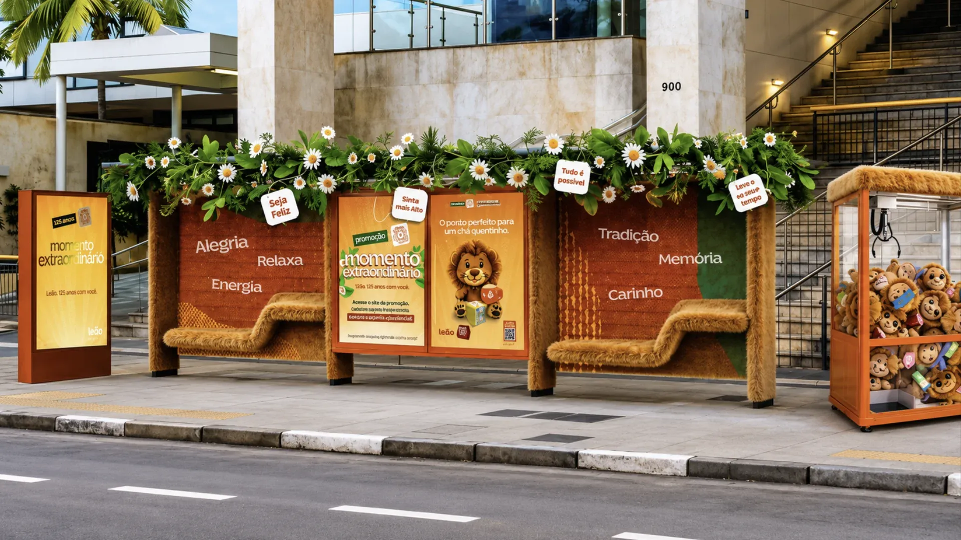 Brinde grátis: Brinde Grátis Leão: Máquina de Garras com Pelúcias na Avenida Paulista