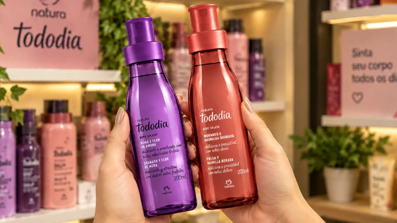 Brinde grátis: Amostra Grátis Natura: Dois Body Splash Tododia para Testar em Casa