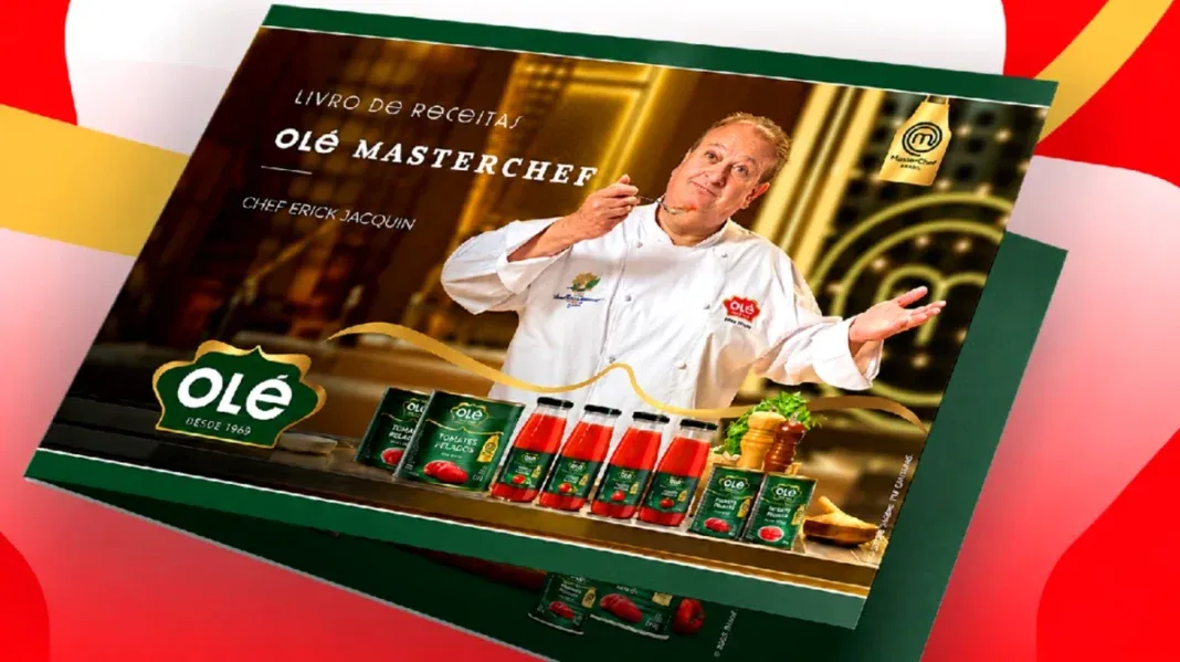 Brinde grátis: Concurso Olé Alimentos: Acerte o Placar da Seleção e Ganhe o Livro do Erick Jacquin