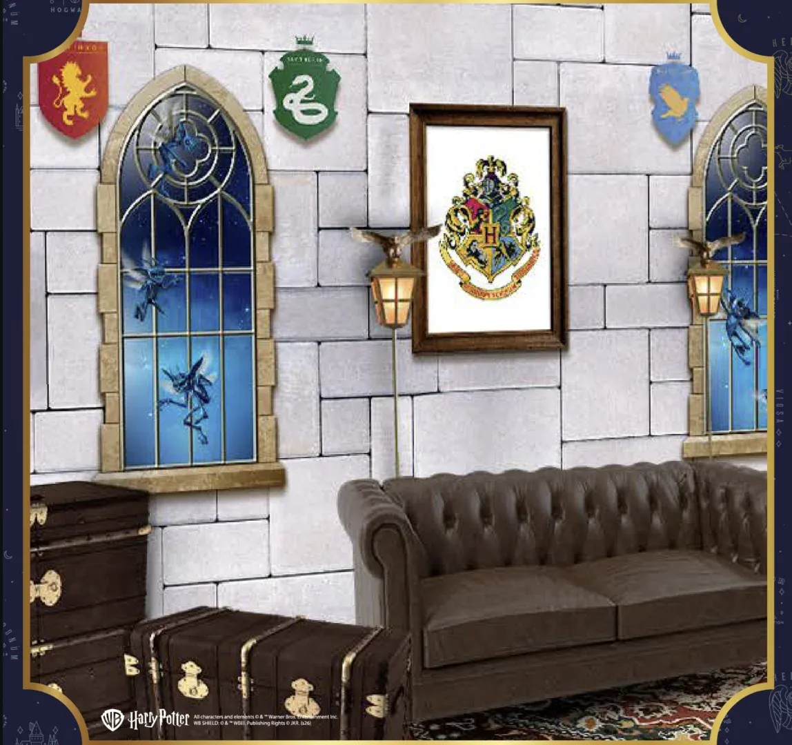 Cenário temático de Harry Potter da Piticas na Galeria Magalu