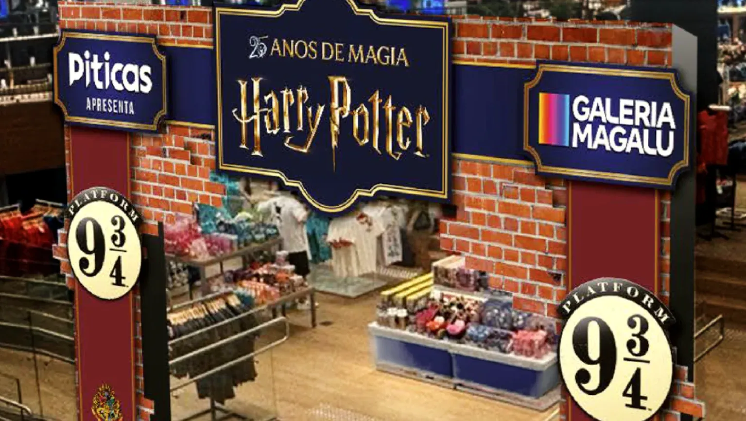 Brinde grátis: Harry Potter Grátis: Espaço Piticas na Galeria Magalu com Foto e Sorteios