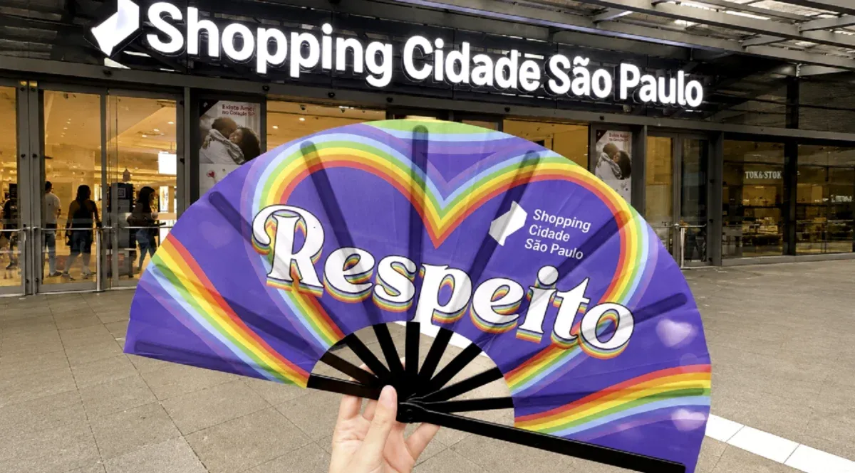 Brinde grátis: Brinde Grátis: Leques da Semana Pride no Shopping Cidade São Paulo