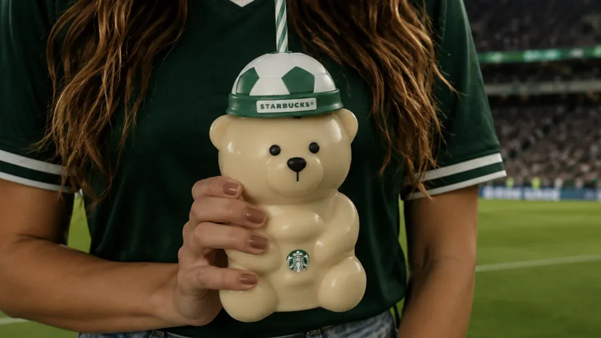Brinde grátis: Starbucks Bearista Esportivo: Copo Urso Edição Limitada Chega em 11 de Junho