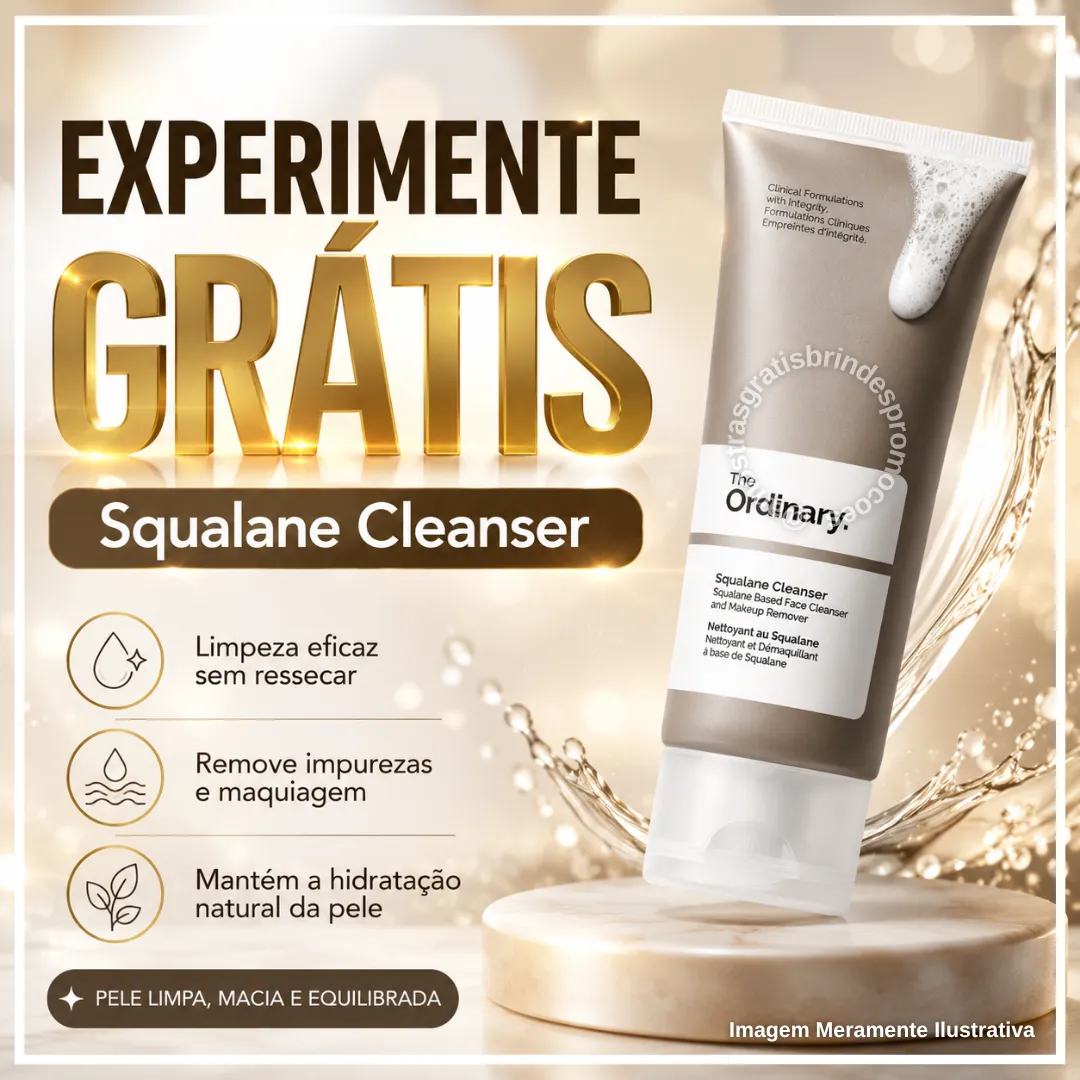 Brinde grátis: Experimente Grátis The Ordinary Squalane Cleanser: Cadastre-se para Receber o Bálsamo de 150 ml